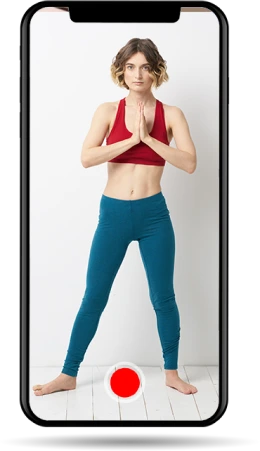 Phone camera capturing a person from multiple angles for AR